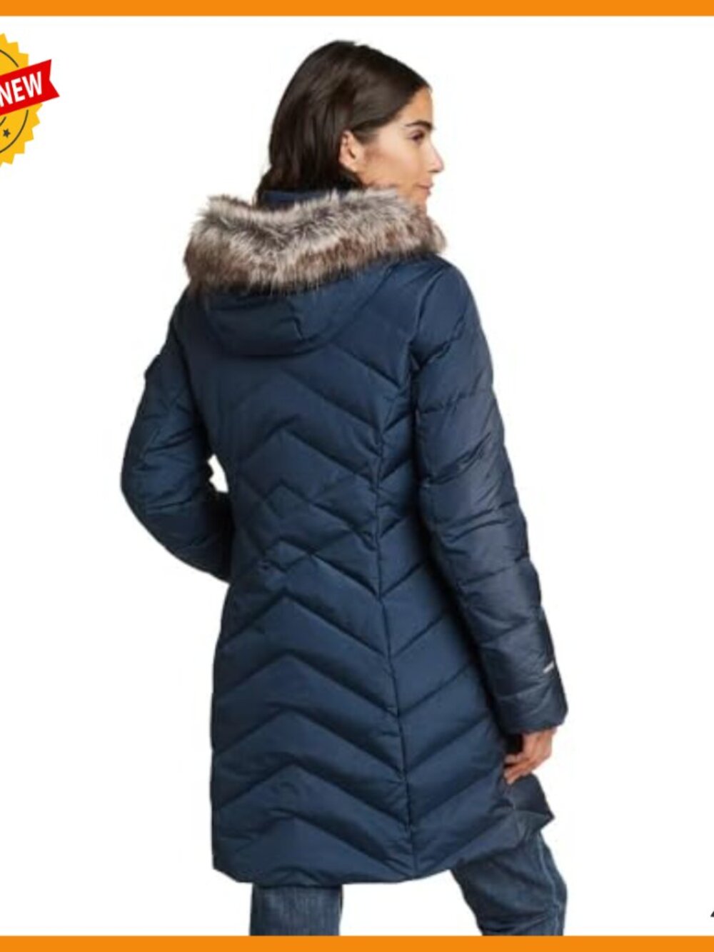 Women's Down Parka with 550 Fill Power, Windproof, Long Sleeve - Picture 2 of 4